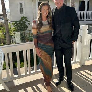 Shein Multicolor Long Sleeve Dress